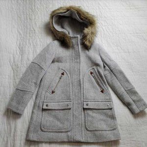 Women's J Crew Chateau parka in Heather Dusk coat